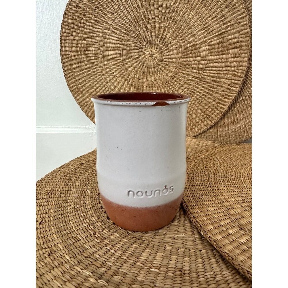 Nounós Ceramic Clay Yogurt Pot – Reusable Terracotta Jar